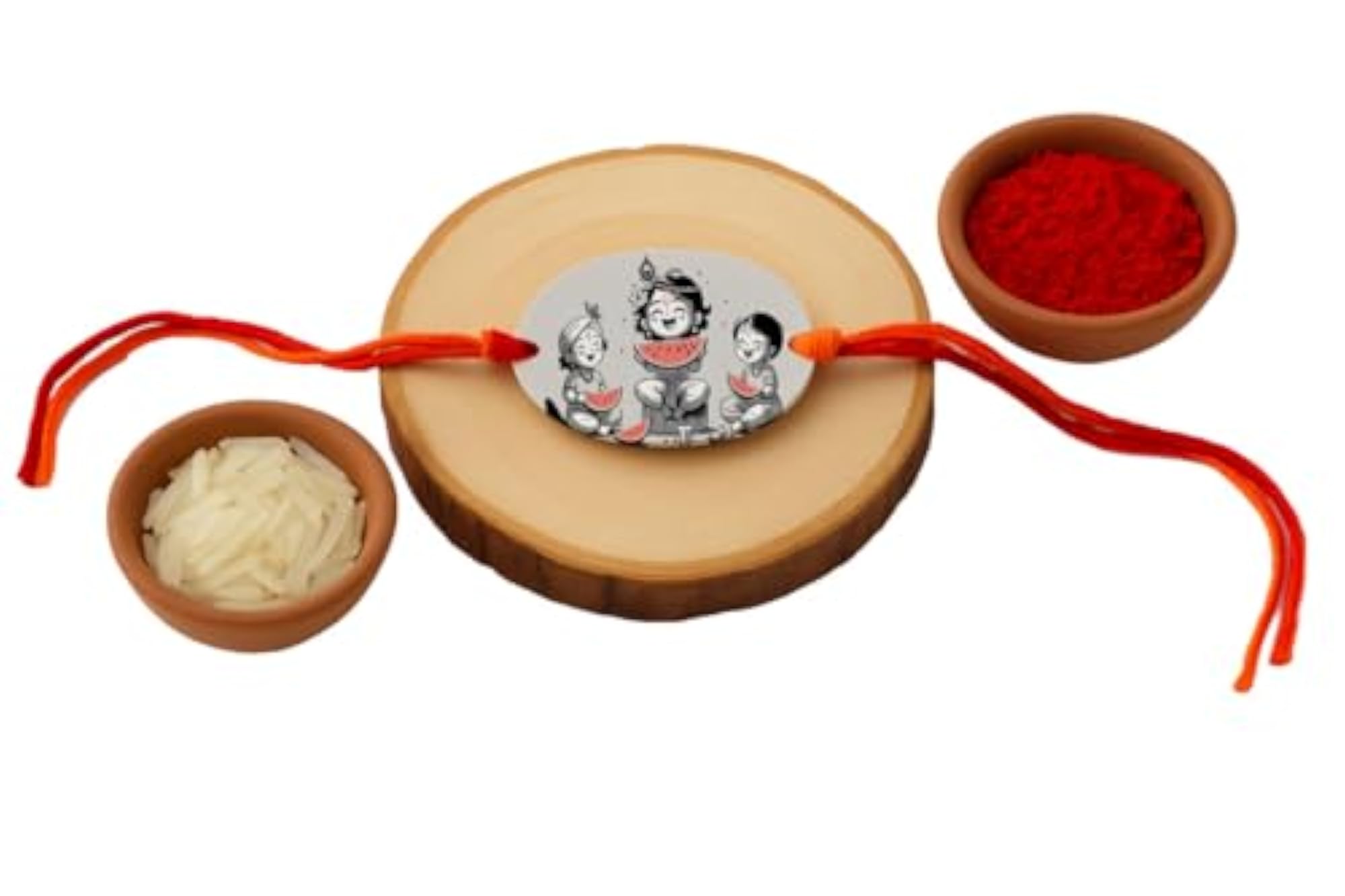 Set of 12 Jai Shree Krishna Rakhi for Babies