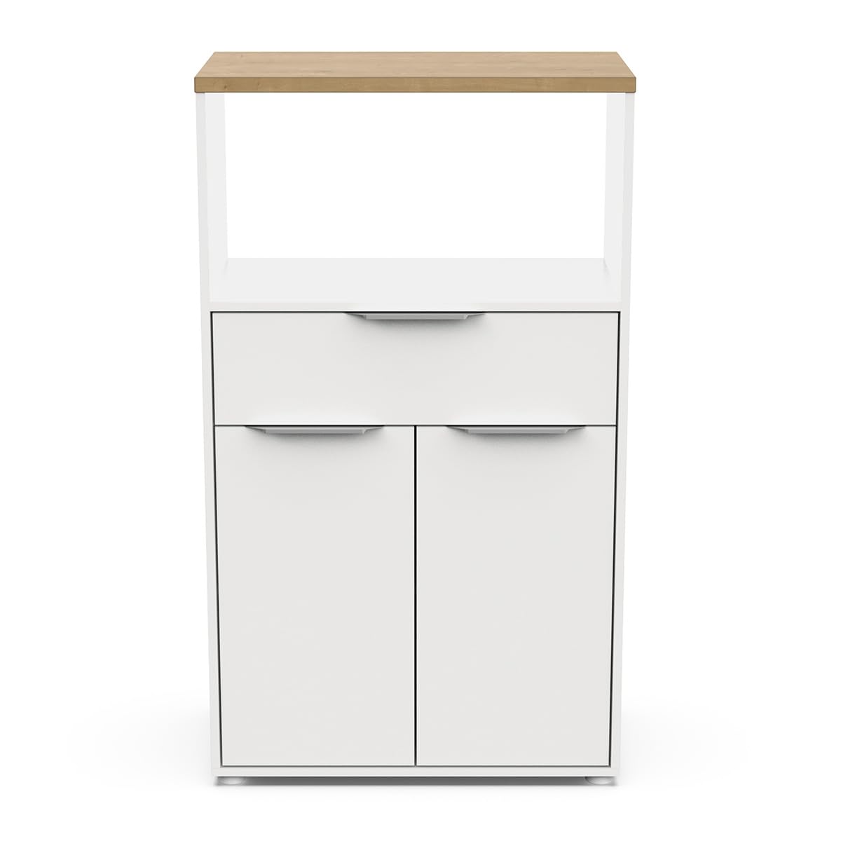 Demeyere Mobile a Microonde, Bianco & Rovere, 70 x 123 x 40 cm