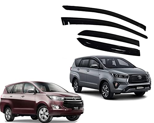 Image of Premium Non-Breakable Car Window Door Visor /Rain Guard /Wind Deflector Compatible for (Innova Crysta 6pcs)
