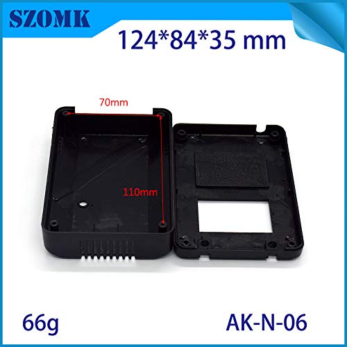 Wiring Connecting Terminals - Plastic Enclosure Black Color and White PCB Size 112x84x38mm Project Box Outlet Power Supply abs for DIY PCB case for szomk electri