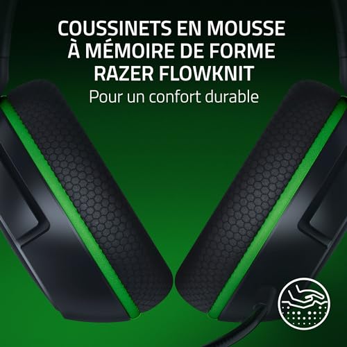 Razer Kaira HyperSpeed - Casque de Jeu sans Fil multiplateforme pour Xbox (HyperSpeed Wireless, diaphragme Triforce 50 mm, Micro HyperClear, Coussinets en Mousse à mémoire de Forme FlowKnit) Noir