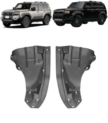 Hophelia ランドクルーザー 250系 LC250(令和6年4月後〜)インナーフェンダー リアホイールマッドフラップ スプラッシュ 側フェンダーライナー マッドガード プロテクター ブラック 外装 カスタム パーツ For LC250 専用設計 [並