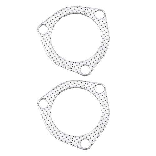 SG Store Junta de Tubo de Escape de Coche 2 Piezas 2,5 Pulgadas 3 Orificios para Pernos 65 X 76 X 2 Mm RAW2707 Compatible con Honda Civic Integra