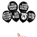 Produktbild Pechkeks Anti-Party-Ballons, Schwarze Luftballons mit schrägen Sprüchen, Silvester Edition-Set, schwarz