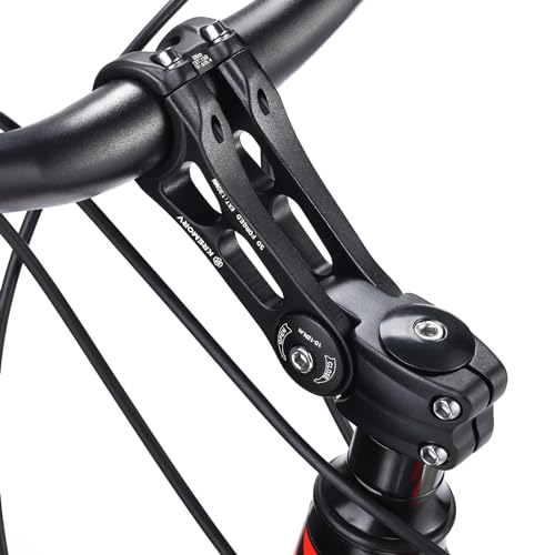 KREMORV Bike Stem Universal 25.4mm and 31.8mm Adjustable Bicycle Stem Riser MTB Stem for Mountain Bike Road Bike BMX Length 110mm 130mm - Thumbnail 6