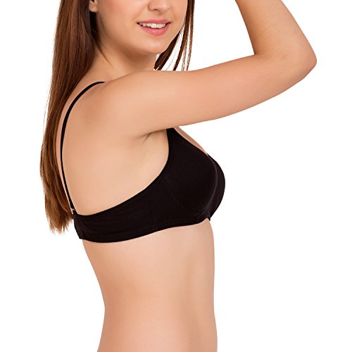 Image of Tweens - Medium Padded Cotton Rich Bra - Full Coverage, Seamless, Multiway Straps, Wirefree Everyday T-Shirt Bra