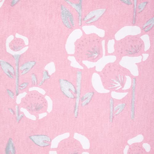 Image of aden + anais Essentials Easy Swaddle Wrap Quick Change with Bottom Zipper, Snug Cotton Knit Baby Wrap Swaddle Blanket for Newborns, TOG 1.0, 3-Pack, Pink Stencil, 0-3 Months, Small /Medium