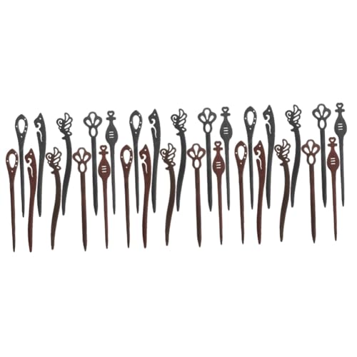 Accessoires de coiffure de style ancien : épingles à cheveux en bois vintage Healeved de qualité