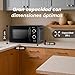 Imagen de Microondas con grill de 20 litros y 700W de potencia con 5 y 6 niveles de potencia y temporizador de 60 minutos color negro