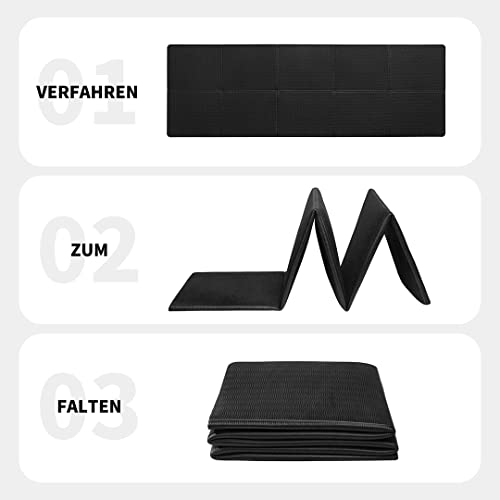 Good Nite Yoga Mat TPE Foldable Portable Non Slip Exercise Fitness Gym Pilates Sport Travel Mat for Women Men 183 x 61 x 0.6 cm - Image 4