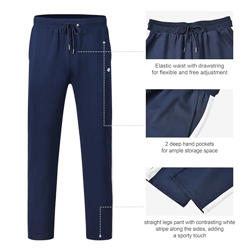Image of MoFiz Mens Tracksuit Jogging Sports Sweatsuit Comfortable Outfits Casual Athletic Pants Full zip Jacket 2 Piece
