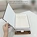 Fveuc Decorative Books for Home Decor - Stackable Faux Book Box for Coffee Table Styling & Hidden Storage - Neutral Linen Fake Books as Display Riser for Shelf & Entryway (Set of 2, Van Gogh Art)