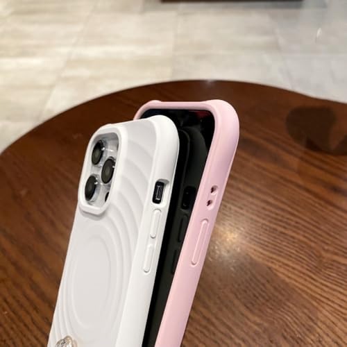 Coque iPhone 15 Pro Max charge sans fil magnétique housse blanche rigide - 2