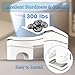 Toilet Stool Squat Adult, Height Adjustable Poop Stool for Bathroom with Storage Box, Portable Non-Slip Potty Step Stool for Adults, Improve Squatting Posture - Bowel Health & Relieves Constipation