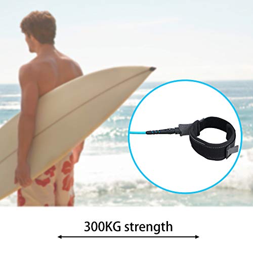 image for Rokia R Surfboard Leash-Straight Leash for Shortboard,Surfboard & Padd