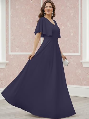 Image of KOH KOH Womens Long Elegant Bridesmaid Evening Cocktail Modest Maxi Dress