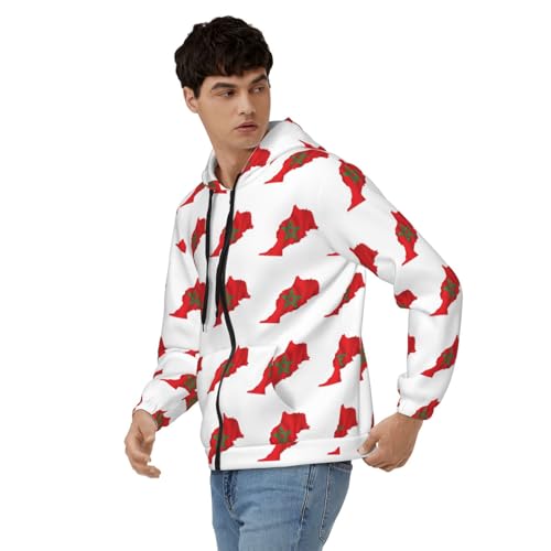 Sweat Maroc homme avec fermeture éclair pour un confort ajustable