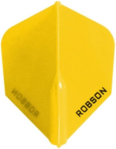 1 x SET ROBSON DART FLIGHTS NO 6 YELLOW