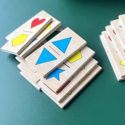 Domino Montessori de madera para niños pequeños miniatura 3