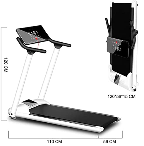Image of Treadmills,Indoor Foldable Electric Treadmill Fitness Silent Tilting Treadmill LCD Sn 1-10Km /H,Magnetic Lock Design