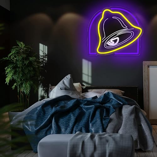 Image of Pugna Tacos Neon Signs for Wall Decor Taco Team Neon Lights for Bedroom Led Signs Suitable for Dormitory Man Cave Christmas Gift