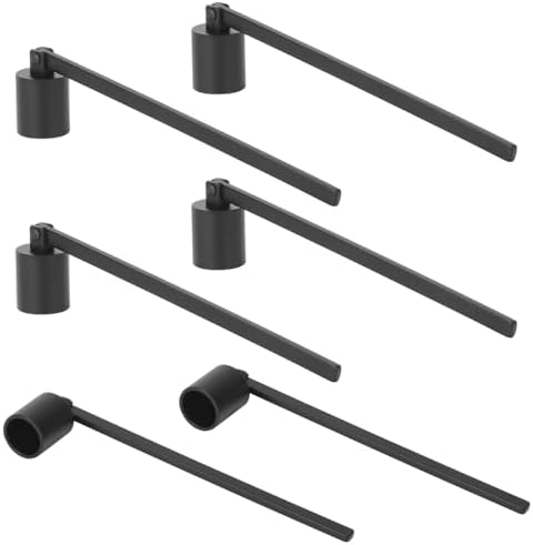 Biugaaufai 6 Pack Black Candle Snuffer Vintage, Premium Stainless...