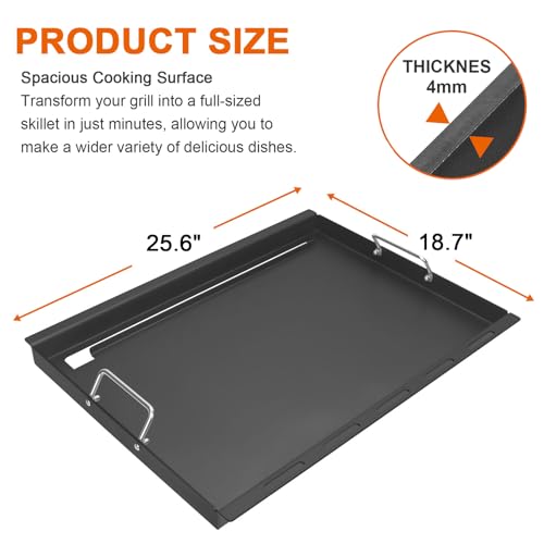 6788 Full-Size Griddle for Weber Genesis II 300 Series Grills E-310 E-315 E-325s E-330 E-335 S-310 S-335 LX S/E-340, Flat Top Griddle for Weber Genesis 2022 Series by DELSbbq - Image 2