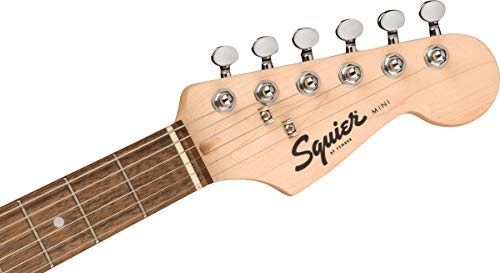 Image of Fender Squier 3 /4-Size Kids Mini Strat Electric Guitar - Pink Bundle with Amplifier, Cable, Tuner, Strap, Picks, and Austin Bazaar Instructional DVD