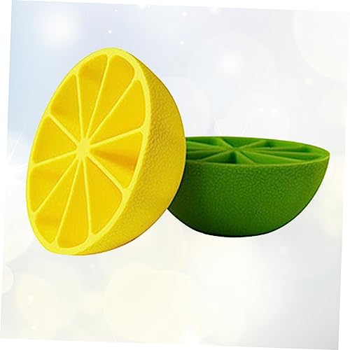 Molde para cubitos de hielo forma limón silicona 2 piezas miniatura 6