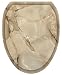 Toilet Tattoos, Toilet Seat Cover Decal, Taupe Marble, Size Elongated