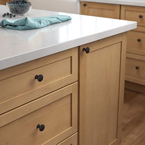 Franklin Brass Mushroom (10-Pack) Cabinet Knobs Matte Black Drawer Knobs Kitchen Cabinet Knobs for Dresser Drawers Pulls and Knobs 1-3/16" Closet Door Knobs P42354Z-FB-B - Image 2