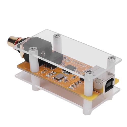 Odorkle USB-Soundkarte-zu-Koaxial-Adapter-Konverter, Digitales Ausgangssignal, Hohe Auflösung mit Aktivem Quarzoszillator-Trenntransformator für Audiophile und Heimkinosysteme