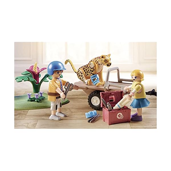 PLAYMOBIL Wiltopia 71011 Tierrettungs-Quad mit Spielzeugtier, Nachhaltiges Spielzeug für Kinder ab 4 Jahren – Bild 6
