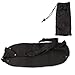 ExcelTek Premium Airplane Footrest - Travel Bundle (4-Piece Set) Sleep Mask, Ear Plugs, Carry Bag - Promote Stress Relief, Comfort, Rest, Relaxation - Portable, Compact Carryon Black Foot Rest