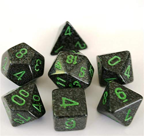 Chessex Dice Polyhedral 7-Die Set - Speckled Earth #TOP3