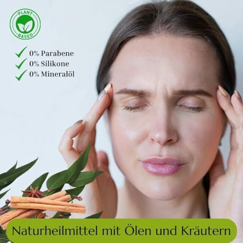 Green idea - Tiger Salbe Natürliche - Nasensalbe mit Nasenöl 10 ml - Kräutersalbe mit Sheabutter, Kokosöl und Bienenwachs mit Ätherisches Eukalyptusöl & Pfefferminzöl - Durchblutungsfördernde