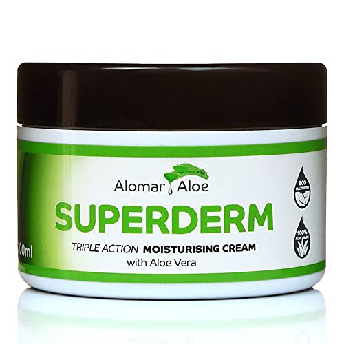 Ultimate Skin Care: Superderm Organic Aloe Vera Moisturising Face & Body Lotion, Eczema Relief Cream for Men & Women