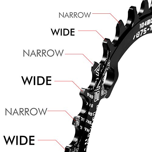 image for Boao Chainring 104 BCD 32T 34T 36T 38T Narrow Wide Single Chain Ring w