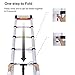 WolfWise 8.5FT Aluminum Telescoping Ladder, Collapsible Extension Ladder, 330lbs Max Capacity Black