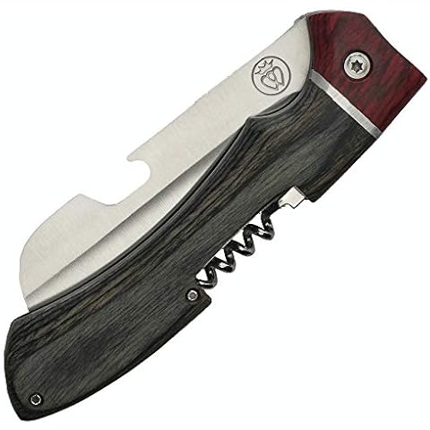 Prince of Scots Picnic Knife | Folding Knife | Premium Steel, Wine & Bottle Opener, Scalloped Edge Blade, Large Handle Cover