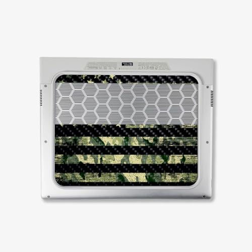 Image of MightySkins Carbon Fiber Skin Compatible With Alienware X14 R2 (2023) Full Wrap Kit - American Camo | Protective, Durable Textured Carbon Fiber Finish | Easy To Apply & Change Styles | Made in the USA