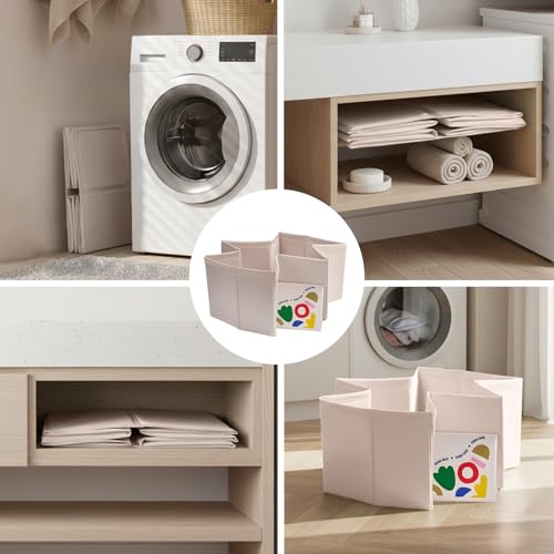 Image of Baby Bathtub for Newborn to Toddlers 1-6 Y, Foldable Infants Babies Bath Tub with Non-Slip Base and Drain Plug, Portable Bathtub for Home Outdoor (Ivory, 75-45-25CM)