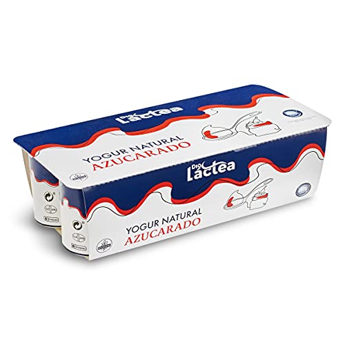 DIA LACTEA yogur natural azucarado pack 8 unidades 125 gr