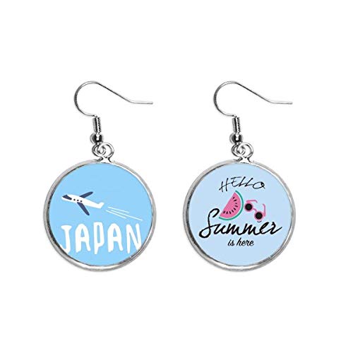 Pendientes de sandía con diseño de verano Wellcome para lucir en el lóbulo
