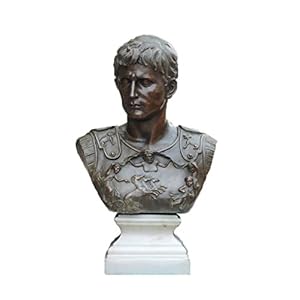Caesar Bust Famous Male Busts Statue Home Decor Figurines Bronze Sculptures Statues TPE-450
