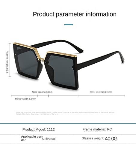 Sunglasses Womens Trendy Oversized Polarized UV Protection 2022 Fashion Big Square Sunglasses3