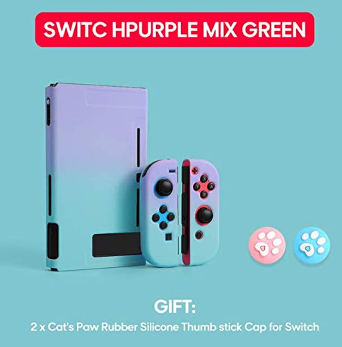 ニンテンドースイッチケース Nintendo Switch用カバー スイッチケース NSコンソール保護 全面保護ケース 耐久性TPU素材 ハードケースシェルJoyCon Joy Con Mixカラフルカバー 着脱簡単 擦り傷防止 取り外し可能 指紋防止 贈