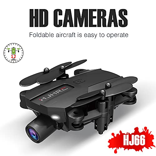 HJ66 Mini Drone com câmera dupla 1080P HD, WiFi FPV Pressão de ar Altitude Segure Quadricóptero RC d