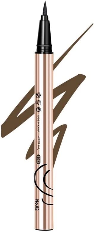 Liquid Eyeliner Waterproof, Long Lasting, Stay All Day Make Up, Oil Free / 1 Count- 0.6g / (Brown)