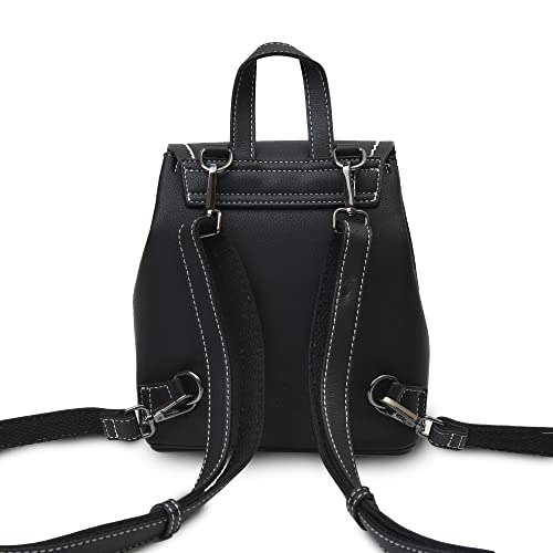 Harris tweed The Mini Jura Backpack, Black Herringbone, Mini4